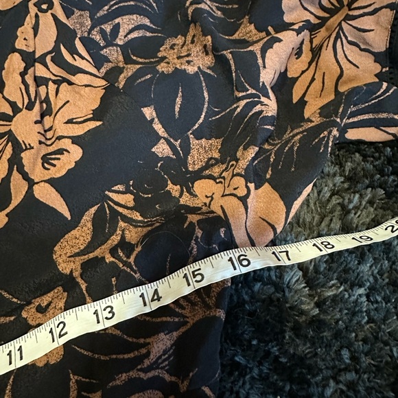 Anthropologie Maeve Mirabilis Batwing Kimono Sleeve Knee Length Dress Brown Sz 2 - Picture 4 of 9